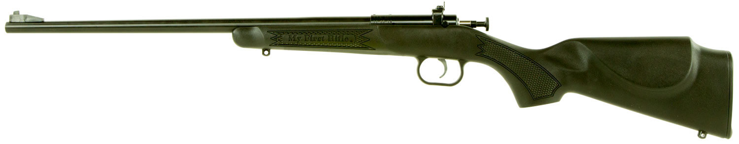 Crickett KSA2240 Youth 22 LR 1rd 16.12″ Blued Barrel & Receiver Fixed Front/Adjustable Rear Peep Sights Black Synthetic Stock w/11.5″ LOP Rebounding Firing Pin Safety Crickett KSA2240 Youth 22 LR 1rd 16.12″ Blued Barrel & Receiver Fixed Front/Adjustable Rear Peep Sights Black Synthetic Stock w/11.5″ LOP Rebounding Firing Pin Safety