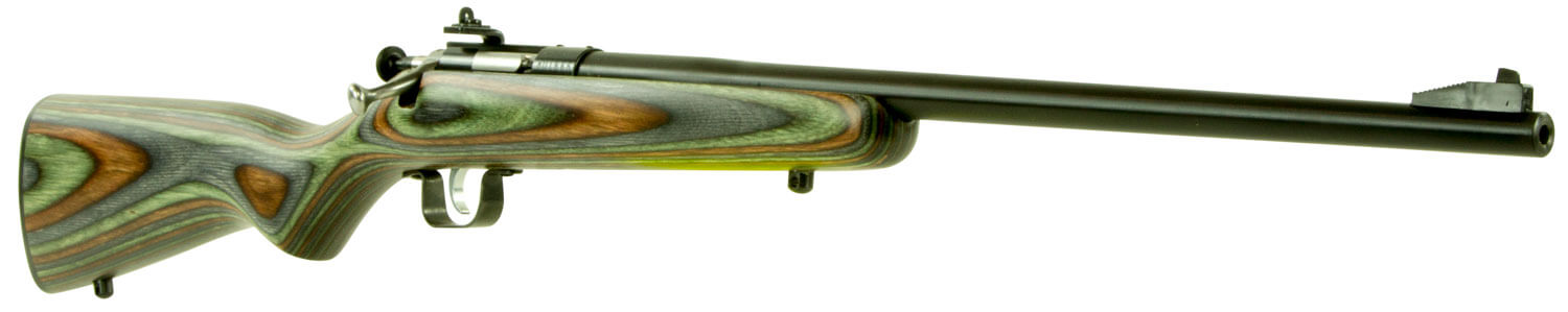 Crickett KSA2252 Youth 22 LR 1rd 16.12″ Blued Barrel & Receiver Fixed Front/Adjustable Rear Peep Sights Camo Laminate Stock w/11.5″ LOP Rebounding Firing Pin Safety Crickett KSA2252 Youth 22 LR 1rd 16.12″ Blued Barrel & Receiver Fixed Front/Adjustable Rear Peep Sights Camo Laminate Stock w/11.5″ LOP Rebounding Firing Pin Safety