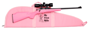 Crickett KSA2220BSC Youth Package 22 LR 16.12″ Blued Barrel & Receiver Pink Synthetic Stock w/11.5″ LOP Rebounding Firing Pin Safety Includes 4×32 Scope KSA301 Scope Mount Kit & Soft Rifle Case Crickett KSA2220BSC Youth Package 22 LR 16.12″ Blued Barrel & Receiver Pink Synthetic Stock w/11.5″ LOP Rebounding Firing Pin Safety Includes 4×32 Scope KSA301 Scope Mount Kit & Soft Rifle Case