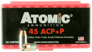 Atomic Ammunition 00412 Pistol Precision Craft 45ACP +P 185gr Bonded Match Hollow Point 50rd Box Atomic Ammunition 00412 Pistol Precision Craft 45ACP +P 185gr Bonded Match Hollow Point 50rd Box