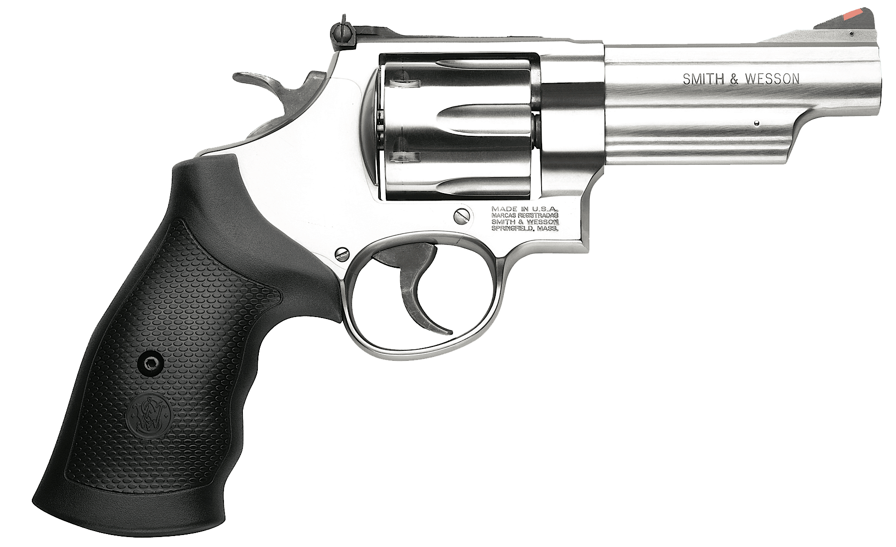 Smith & Wesson 163603 Model 629 N-Frame Frame 44 S&W Spl 44 Rem Mag 6rd 4.12″ Stainless Steel Barrel Stainless Cylinder Steel Frame Black Finger Groove Grip Internal Lock Safety Exposed Hammer Smith & Wesson 163603 Model 629 N-Frame Frame 44 S&W Spl 44 Rem Mag 6rd 4.12″ Stainless Steel Barrel Stainless Cylinder Steel Frame Black Finger Groove Grip Internal Lock Safety Exposed Hammer
