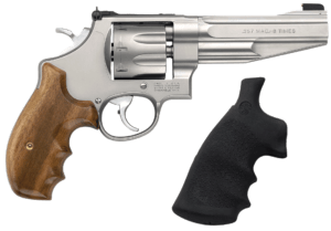 Smith & Wesson 170210 Model 627 Performance Center  357 Mag or 38 S&W Spl +P  Stainless Steel 5″ Barrel & 8rd   Cylinder  Matte Stainless Steel N-Frame  Chromed Flashed Tear Drop Hammer & Trigger With Stop