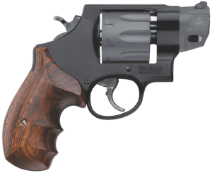 Smith & Wesson 170245 Model 327 Performance Center  357 Mag 2″ Titanium/Stainless  Barrel  8rd Titanium Cylinder   Black Scandium Alloy N-Frame   Wood Grip