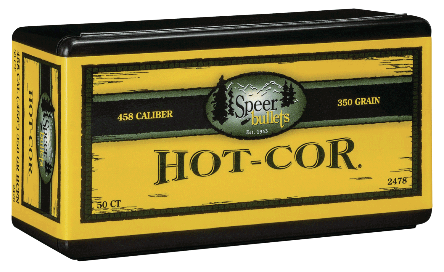 Speer 2478 Hot-Cor 45 Cal .458 350 gr Soft Point Flat Nose 50rd Box/ 5 Case Speer 2478 Hot-Cor 45 Cal .458 350 gr Soft Point Flat Nose 50rd Box/ 5 Case