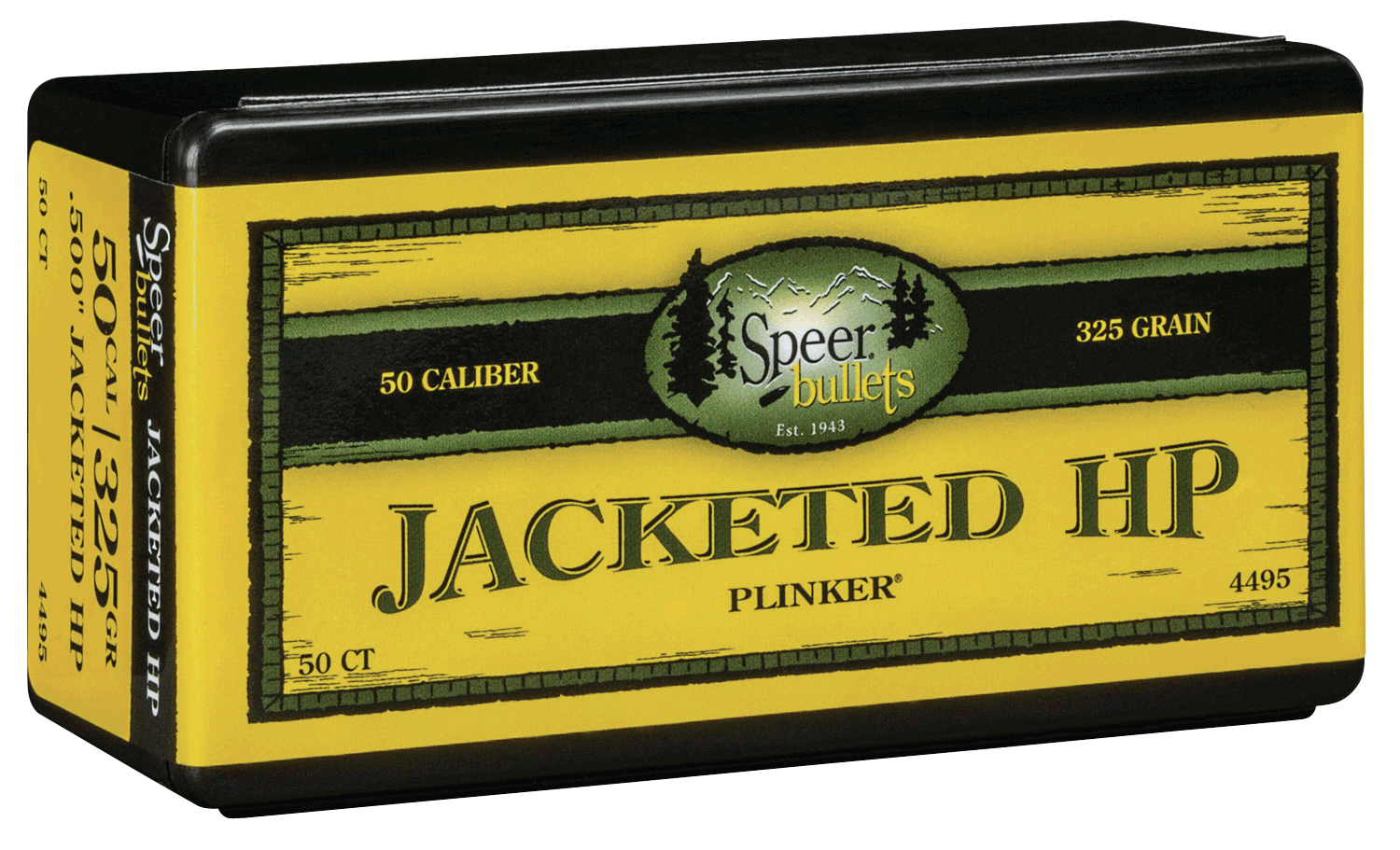 Speer 4495 Handgun 50 Cal .500 325 gr Jacket Hollow Point 50rd Box/ 5 Case Speer 4495 Handgun 50 Cal .500 325 gr Jacket Hollow Point 50rd Box/ 5 Case