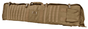 NcStar CVSM2913T VISM Deluxe Rifle Case with MOLLE Webbing  ID Window  Padding & Tan Finish Folds out to 66″ L x 35″ W Shooting Mat 48″ L x 11″ H x 1.75″ D Interior Dimensions