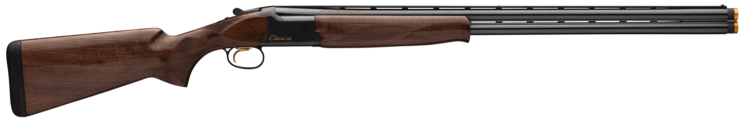Browning 018073303 Citori CXS 12 Gauge Break Open 3" 2rd 30" Polished Blued Back-Bored Vent Rib Barrel Polished Blued Steel Receiver Fixed Gloss Black Walnut Wood Stock