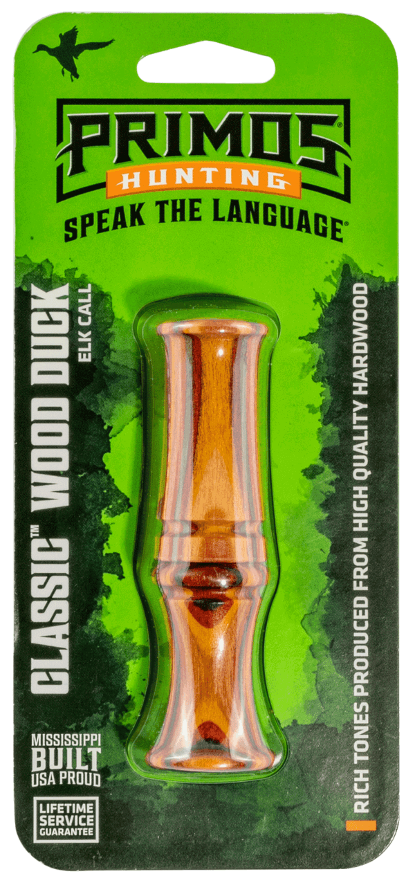 Primos 882 Classic  Open Call  Wood Duck Sounds  Attracts Ducks Species  Multi-Color Hardwood