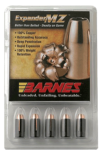 Barnes Bullets 30506 Expander MZ Muzzleloader 45 ExpanderMZ Hollow Point 195gr 15rd/Box