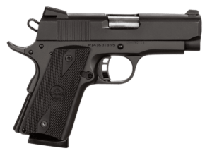 Rock Island 51429 Rock Standard CS 45 ACP Caliber with 3.60″ Barrel  7+1 Capacity  Overall Black Parkerized Finish Steel  Beavertail Frame  Serrated Slide & Black Rubber Grip