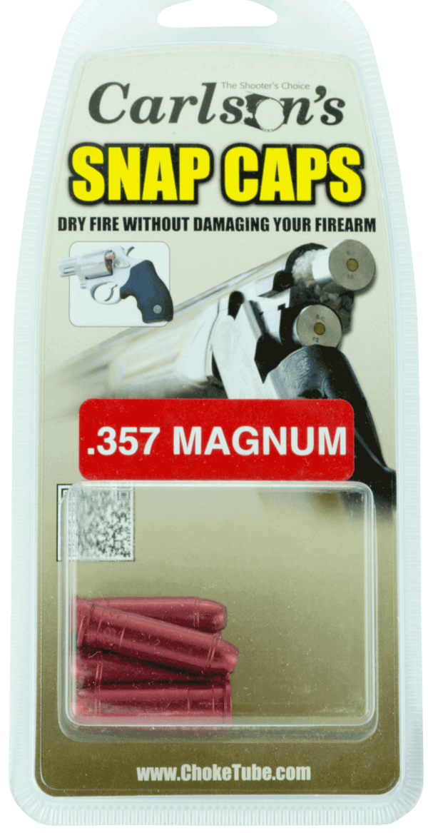 Carlson’s Choke Tubes 00059 Snap Cap Pistol 357 Mag 6Pack