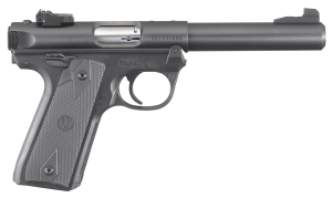 Ruger 40107 Mark IV 22/45 22 LR 10+1 5.50" Bull Barrel Blued Steel Slide & Frame Checkered 1911-Style Panel Grip