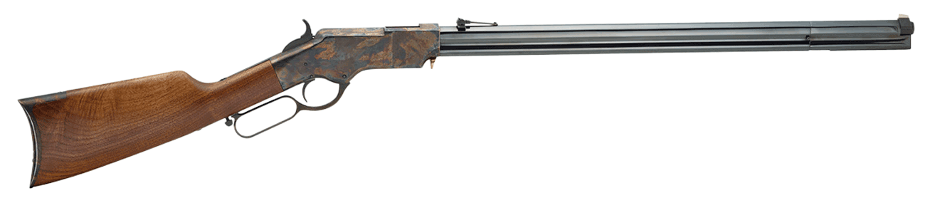 Henry H011IF Original Iron Frame 44-40 Win Caliber with 13+1 Capacity 24.50″ Blued Barrel Color Case Hardened Metal Finish & Fancy American Walnut Stock Right Hand (Full Size) Henry H011IF Original Iron Frame 44-40 Win Caliber with 13+1 Capacity 24.50″ Blued Barrel Color Case Hardened Metal Finish & Fancy American Walnut Stock Right Hand (Full Size)