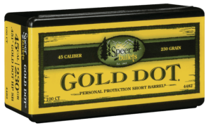 Speer 4482 Gold Dot Personal Protection 45 Cal .451 230 gr Hollow Point 100rd Box/ 5 Case