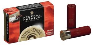 Federal PFC15400 Premium Vital-Shok 12Gauge 2.75″ 9Pellets 00BuckShot 5 Per Box