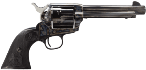 Colt Mfg P1850 Single Action Army Peacemaker 45 Colt (LC) 6 Shot 5.50″ Blued Barrel & Cylinder  Color Case Hardened Frame  Black Polymer Grip