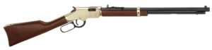 Henry H004V Golden Boy  17 HMR 12+1 20″ Octagon Barrel Brasslite American Walnut Right Hand