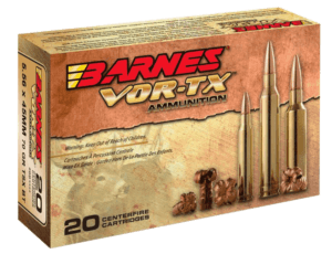 Barnes Bullets 31191 VOR-TX Rifle 5.56x45mmNATO 70gr TSX Boat Tail 20rd Box