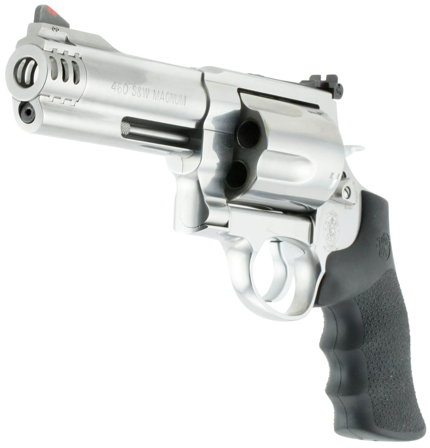 Smith & Wesson 163465 Model 460 XVR 460 S&W Mag 5″ Stainless Steel Barrel & 5rd Cylinder Satin Stainless Steel X-Frame Includes Two Rear Sights & Two Muzzle Brakes Smith & Wesson 163465 Model 460 XVR 460 S&W Mag 5″ Stainless Steel Barrel & 5rd Cylinder Satin Stainless Steel X-Frame Includes Two Rear Sights & Two Muzzle Brakes