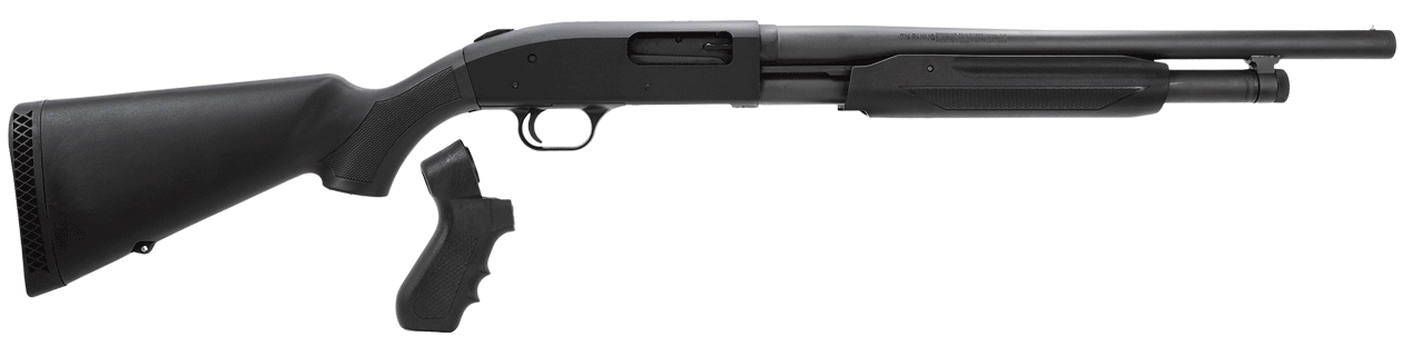 Mossberg 50521 500 Special Purpose 12 Gauge 5+1 3″ 18″ Barrel Parkerized Finish Aluminum Receiver Synthetic Stock Accu-Set Chokes Includes Exclusive Pistol Grip Kit Mossberg 50521 500 Special Purpose 12 Gauge 5+1 3″ 18″ Barrel Parkerized Finish Aluminum Receiver Synthetic Stock Accu-Set Chokes Includes Exclusive Pistol Grip Kit