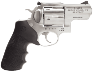 Ruger 5303 Super Redhawk Alaskan 44 Rem Mag  2.50″ Barrel 6rd Cylinder  Satin Stainless Steel    Hogue Tamer Monogrip  Transfer Bar Safety
