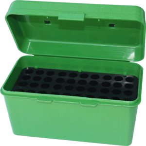 MTM Case-Gard H50RS10 Deluxe H-50 Multi-Caliber Rifle Green Polypropylene 50rd