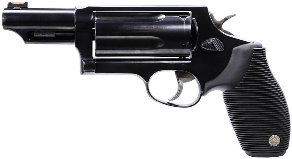 Taurus 2441031MAG Judge Magnum Compact Frame 45 Colt (Long Colt)/410 Gauge 5rd 3″ Matte Black Oxide Steel Barrel Cylinder & Steel Frame Black Ribber Grip Transfer Bar Safety Exposed Hammer Taurus 2441031MAG Judge Magnum Compact Frame 45 Colt (Long Colt)/410 Gauge 5rd 3″ Matte Black Oxide Steel Barrel Cylinder & Steel Frame Black Ribber Grip Transfer Bar Safety Exposed Hammer