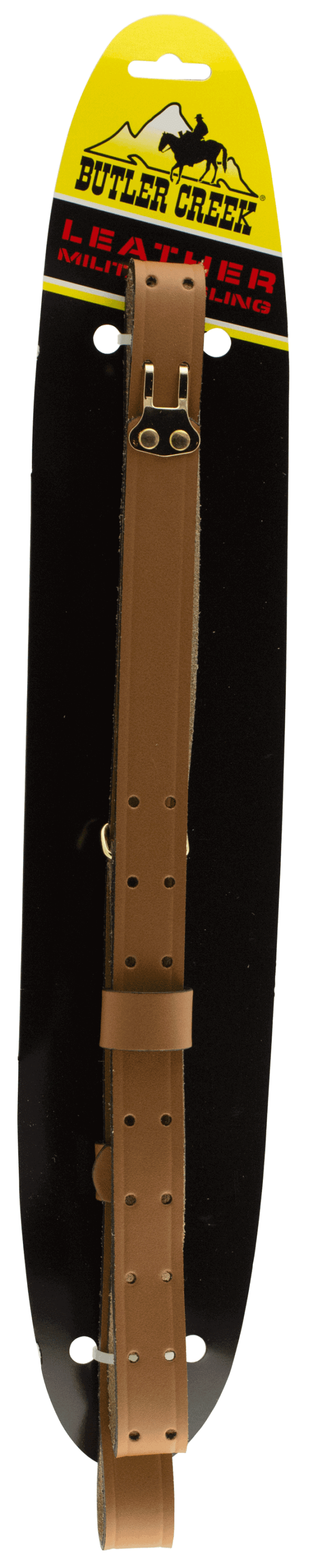Butler Creek 26112 Military Carry Strap Brown Leather 44″ OAL 1″ Wide Two-Piece Design for Rifles Butler Creek 26112 Military Carry Strap Brown Leather 44″ OAL 1″ Wide Two-Piece Design for Rifles