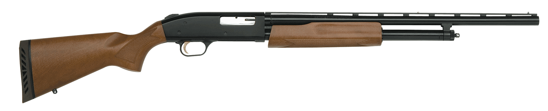 Mossberg 54132 500 Bantam 20 Gauge 5+1 3" 22" Vent Rib Barrel Blued Metal Finish Dual Extractors Hardwood Stock EZ-Reach Forend 13" LOP Includes Accu-Set Chokes (Youth)