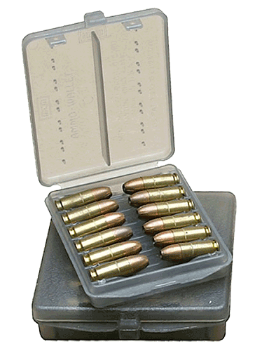MTM Case-Gard W184541 Ammo Wallet  Handgun 45 ACP 18rd Clear Smoke Polymer