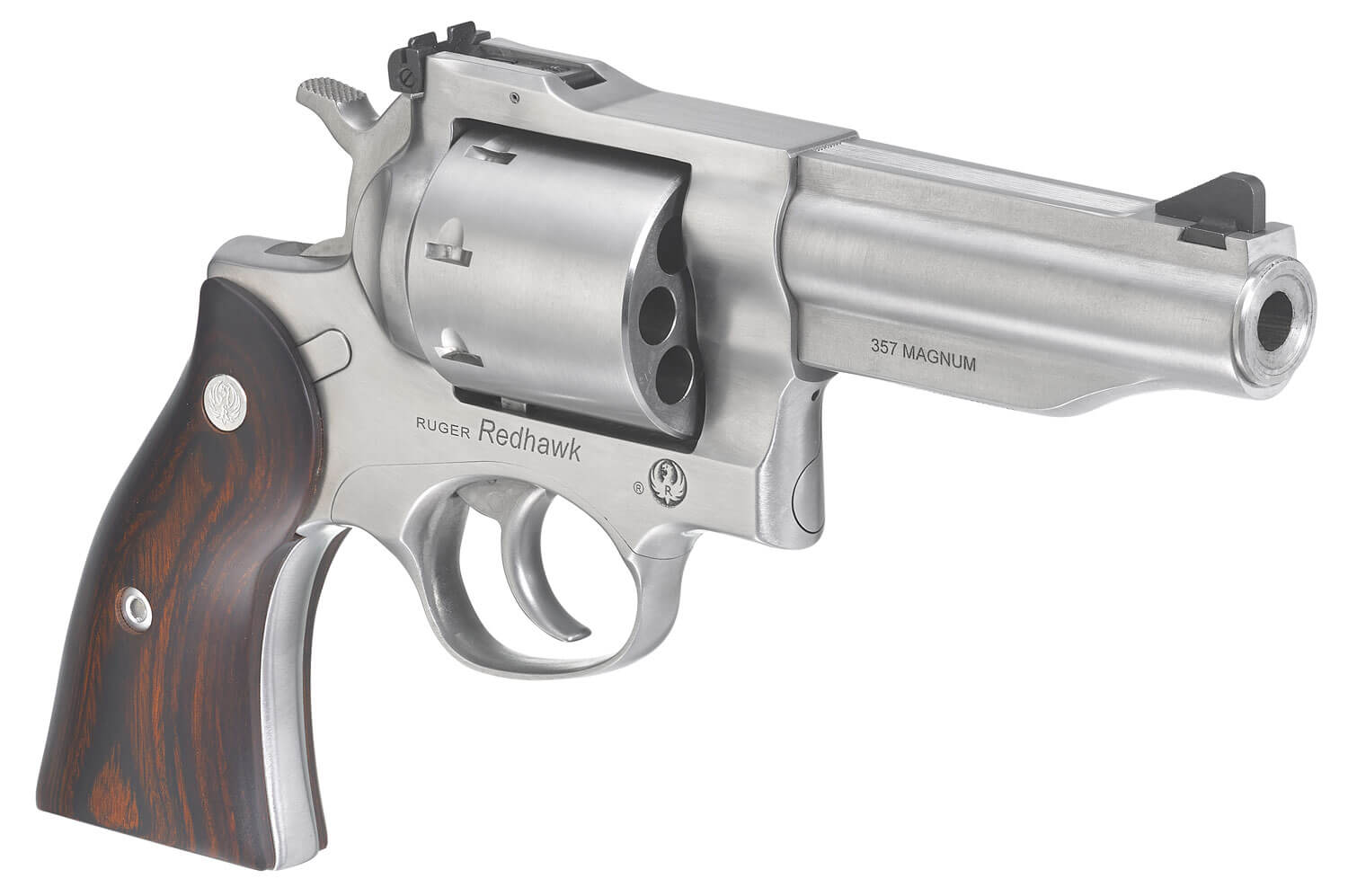 Ruger 5059 Redhawk *MA Compliant 357 Mag 4.20″ Barrel 8rd Triple-Locking Cylinder Satin Stainless Steel Hardwood Grip Transfer bar Safety Ruger 5059 Redhawk *MA Compliant 357 Mag 4.20″ Barrel 8rd Triple-Locking Cylinder Satin Stainless Steel Hardwood Grip Transfer bar Safety
