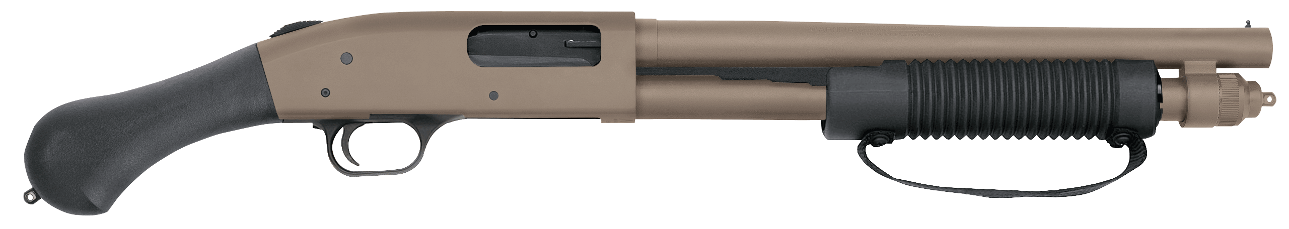 Mossberg 50653 590 Shockwave 12 Gauge 5+1 3″ 14.375″ Heavy Barrel Flat Dark Earth Cerakote Dual Extractors Drilled & Tapped Receiver Corncob Forend w/Strap Raptor Birdshead Grip Stock Mossberg 50653 590 Shockwave 12 Gauge 5+1 3″ 14.375″ Heavy Barrel Flat Dark Earth Cerakote Dual Extractors Drilled & Tapped Receiver Corncob Forend w/Strap Raptor Birdshead Grip Stock