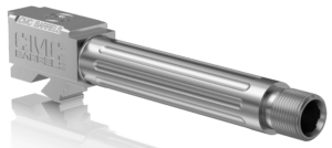 CMC Triggers 75525 Match Precision  Compatible w/ Glock 19 Gen3-4 9mm Luger 4.01″ Stainless Bead Blasted Satin DLC 416R Stainless Steel Fluted/Match Grade/Threaded Barrel