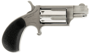 North American Arms 22MSGRCHSS Mini-Revolver Carry Combo 22 WMR 5 Shot 1.13″ Barrel  Stainless Steel Barrel/Cylinder/Frame  Black Rubber Grip  Includes Exclusive Holster Package