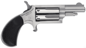 North American Arms 22MGRCHSS Mini-Revolver Carry Combo 22 WMR 5 Shot 1.63″ Barrel  Stainless Steel Barrel/Cylinder/Frame  Black Rubber Grip  Includes Exclusive Holster Package