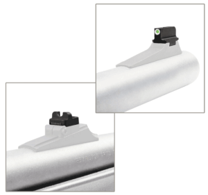 TruGlo TG13RM1PB TFX Pro Sights For Remington Shotguns  Black |  Green Tritium Fiber Optic  White Outline Front Sight Black Rear Sight