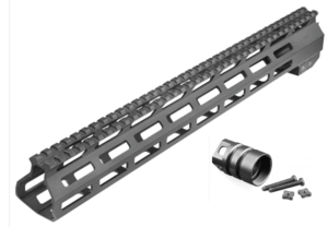 Aim Sports MTM13H308 AR Handguard  13.50″ High M-LOK Style Made of 6061-T6 Aluminum with Black Anodized Finish for 308 Cal AR-10