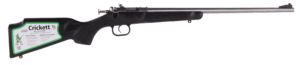 Crickett KSA2295 Youth 22 WMR 1rd 16.12″ Blued Barrel & Receiver Fixed Front/Adjustable Rear Peep Sights Black Synthetic Stock w/11.5″ LOP Rebounding Firing Pin Safety Crickett KSA2295 Youth 22 WMR 1rd 16.12″ Blued Barrel & Receiver Fixed Front/Adjustable Rear Peep Sights Black Synthetic Stock w/11.5″ LOP Rebounding Firing Pin Safety