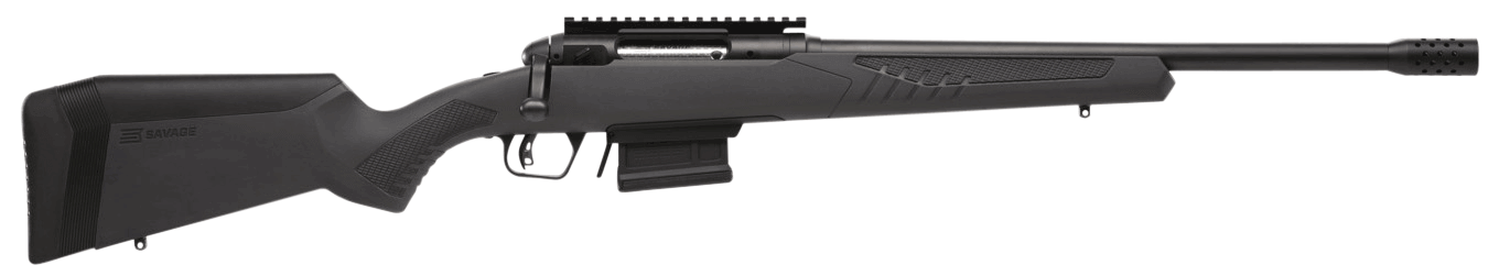 Savage Arms 57140 110 Haymaker 450 Bushmaster 4+1 18″ Barrel Matte Black Metal Black Fixed AccuStock with AccuFit Savage Arms 57140 110 Haymaker 450 Bushmaster 4+1 18″ Barrel Matte Black Metal Black Fixed AccuStock with AccuFit