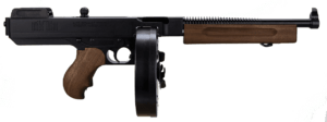 Thompson TA5 1927A-1 Lightweight Deluxe 45 ACP Caliber with 10.50ā³ Barrel 50+1 Capacity (Drum) Black Hard Coat Anodized Metal Finish American Walnut Grip Right Hand Thompson TA5 1927A-1 Lightweight Deluxe 45 ACP Caliber with 10.50ā³ Barrel 50+1 Capacity (Drum) Black Hard Coat Anodized Metal Finish American Walnut Grip Right Hand