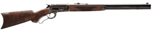 Winchester Repeating Arms 534227142 Model 1886 Deluxe Full Size 45-70 Gov 8+1 24″ Brushed Polish Blued Octagon Barrel  Color Case Hardened Drilled & Tapped Steel Receiver  Satin Walnut Fixed w/Pistol Grip Wood Stock