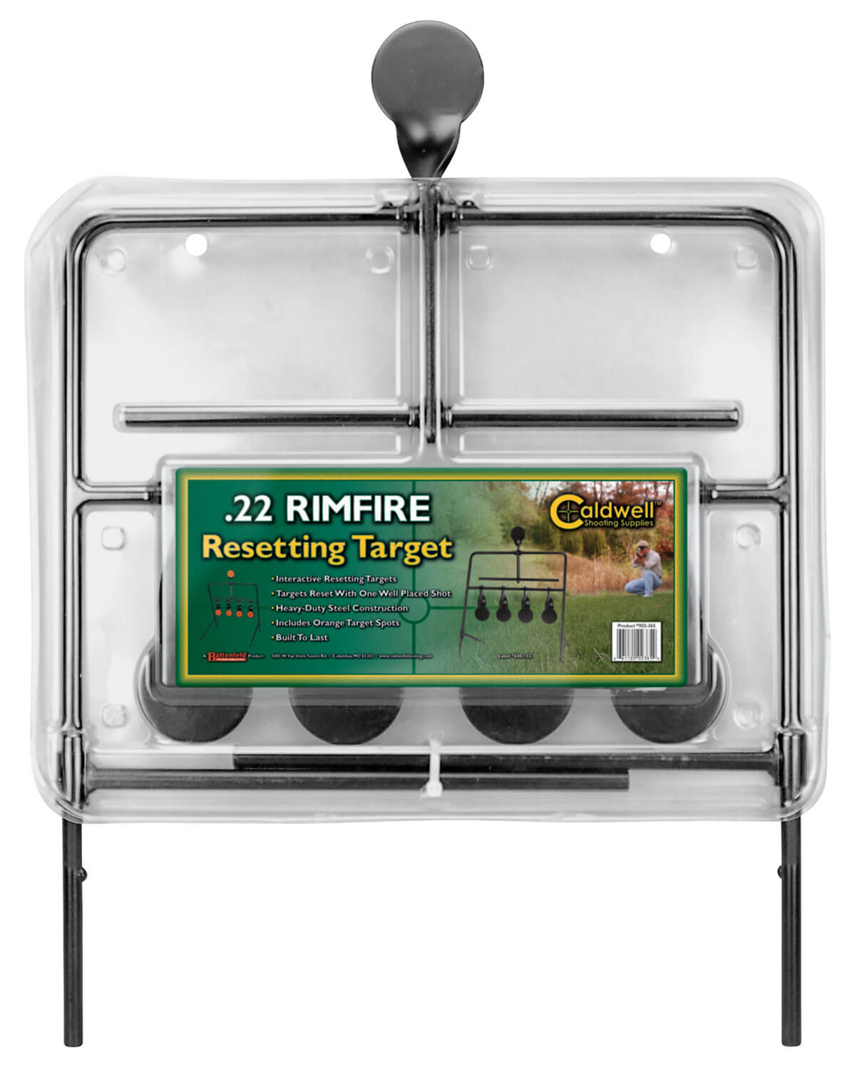 Caldwell 902365 Resetting Rimfire Resetting Steel Target Black/Orange Impact Enhancement Motion 2.50″ Caldwell 902365 Resetting Rimfire Resetting Steel Target Black/Orange Impact Enhancement Motion 2.50″