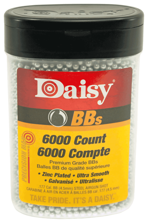 Daisy 980060444 PrecisionMax Premium 177 Zinc-Plated Steel 6000/Bottle Daisy 980060444 PrecisionMax Premium 177 Zinc-Plated Steel 6000/Bottle