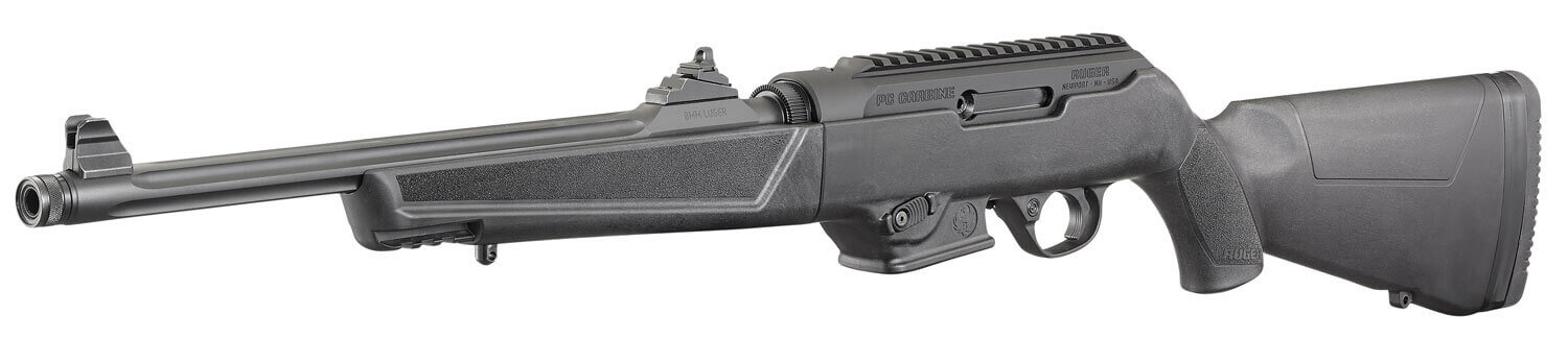 Ruger 19100 PC Carbine 9mm Luger 17+1 16.12" Threaded/Fluted Barrel Type III Hard Coat Anodized Aluminum Alloy Receiver Synthetic Stock Optics Ready - Image 2