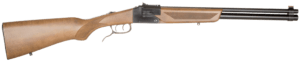 Chiappa Firearms 500190 Double Badger  22 LR/20 Gauge 1+1 19″ Blued Steel Barrels  Folding Break Open  Fixed Red Fiber Optic Front/Williams Green Ghost Ring Rear Sights  Checkered Beech Stock & Forend  Double Selective Trigger