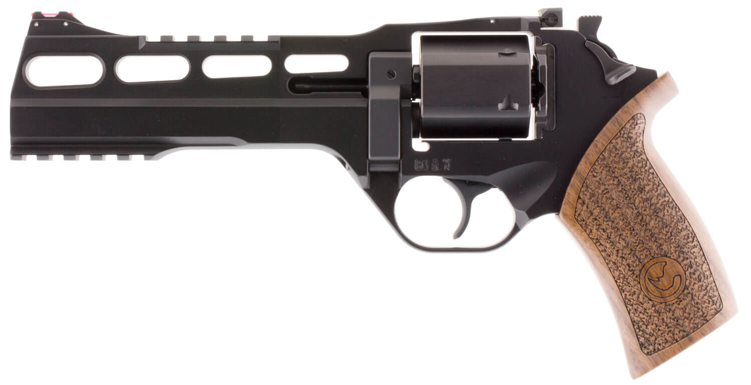 Chiappa Firearms 340221 Rhino 60DS Small Frame 357 Mag 6 Shot 6″ Black Anodized Steel Vent Rib Barrel Blued Steel Cylinder Black Anodized Aluminum Frame Walnut Grip Concealed Hammer Chiappa Firearms 340221 Rhino 60DS Small Frame 357 Mag 6 Shot 6″ Black Anodized Steel Vent Rib Barrel Blued Steel Cylinder Black Anodized Aluminum Frame Walnut Grip Concealed Hammer