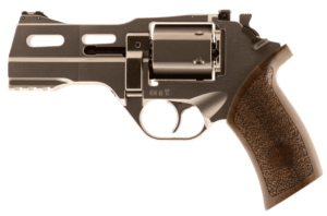 Chiappa Firearms 340222 Rhino 40DS Small Frame 357 Mag 6 Shot 4″ Nickel-Plated Steel Vent Rib Barrel & Cylinder Nickel-Plated Aluminum Frame Walnut Grip Concealed Hammer Chiappa Firearms 340222 Rhino 40DS Small Frame 357 Mag 6 Shot 4″ Nickel-Plated Steel Vent Rib Barrel & Cylinder Nickel-Plated Aluminum Frame Walnut Grip Concealed Hammer