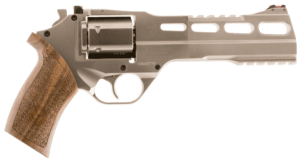 Chiappa Firearms 340224 Rhino 60DS Small Frame 357 Mag 6 Shot 6″ Nickel-Plated Steel Vent Rib Barrel & Cylinder Nickel-Plated Aluminum Frame Walnut Grip Concealed Hammer Chiappa Firearms 340224 Rhino 60DS Small Frame 357 Mag 6 Shot 6″ Nickel-Plated Steel Vent Rib Barrel & Cylinder Nickel-Plated Aluminum Frame Walnut Grip Concealed Hammer