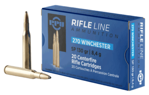 PPU PP2701 Standard Rifle 270 Win 130 gr Soft Point 20rd Box PPU PP2701 Standard Rifle 270 Win 130 gr Soft Point 20rd Box