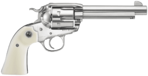 Ruger 5129 Vaquero 45 Colt (Long Colt) 6rd 5.50″ High Gloss Barrel Cylinder & Frame Simulated Ivory Grip Transfer Bar Safety Bisley Style Hammer Ruger 5129 Vaquero 45 Colt (Long Colt) 6rd 5.50″ High Gloss Barrel Cylinder & Frame Simulated Ivory Grip Transfer Bar Safety Bisley Style Hammer